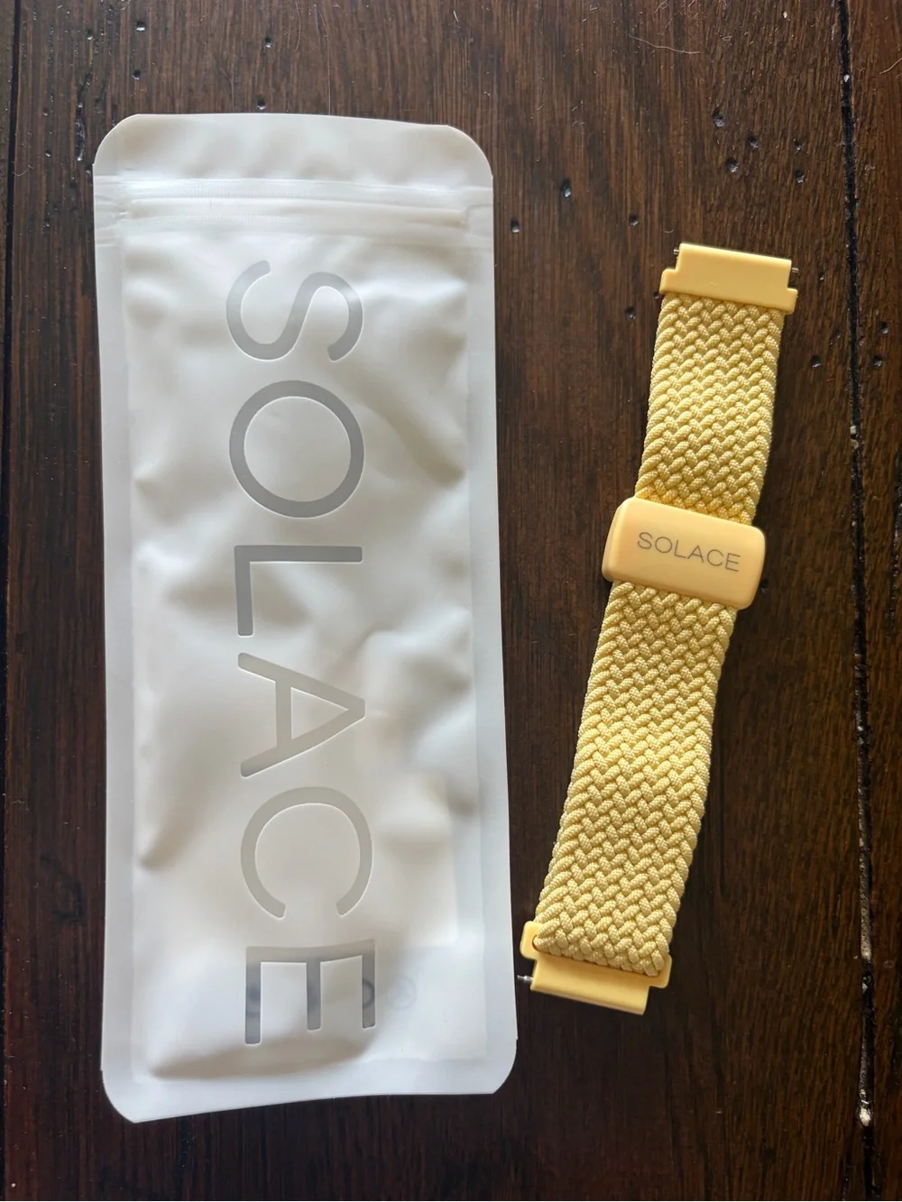Solace Butter Yellow Woven Watch Band